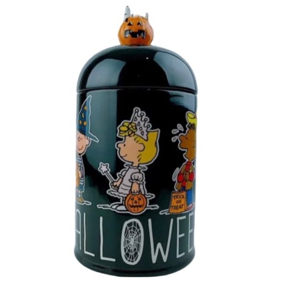 NEW Peanuts Snoopy  “Happiness is Halloween” Ceramic Canister 🎃 - Picture 6 of 6